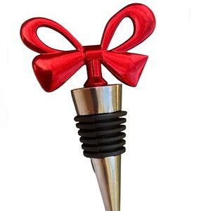 Red Bow Wine Bottle Stopper adorable